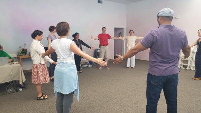 Every morning we met to practice eurythmia together. The mood was also that one of the teachers said truth-wrought-words.